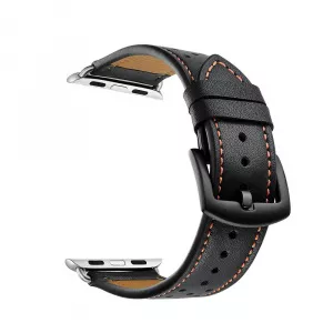 Tech-Protect Curea piele Leather Apple Watch 1/2/3/4 (42/44mm) Black