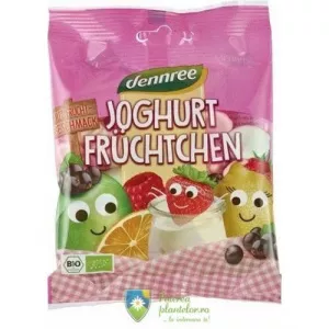 dennree Jeleuri cu iaurt si fructe ecologice 90 gr