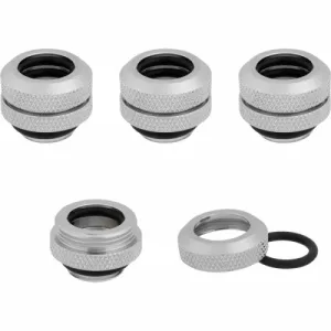 Corsair Hydro X Series XF Hardline 12mm OD Fitting Four Pack — Chrome CX-9052000-WW