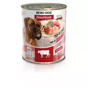 Bewi Dog Conservă bogată în carne pură de burtă 400 g