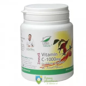 Medica Vitamina C 1000mg zmeura, acerola si macese 100 capsule
