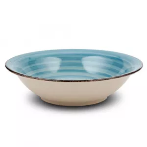Nava Farfurie adanca stoneware 21 cm Lines Faded Blue 099 223