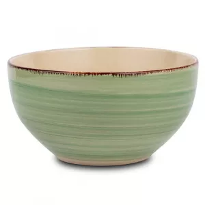 Nava Bol pentru cereale stoneware 14 cm Lines Oil Green 099 204