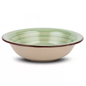 Nava Farfurie adanca stoneware 21 cm Lines Oil Green 099 203