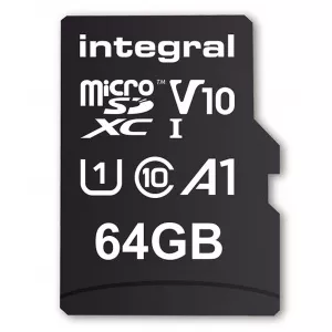 Integral 64GB microSDXC   + ADAPTER INMSDX64G-100V10