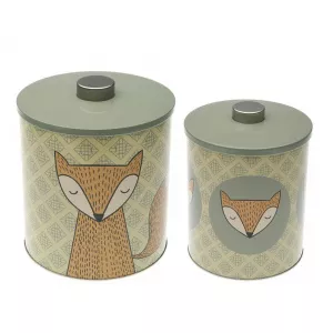 Versa Set 2 cutii din metal - Fox