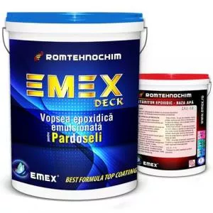 Romtehnochim Vopsea Epoxidica Emulsionata Pardoseli “Emex Deck” - Rosu 4 Kg + Intaritor 4 Kg EMX-150-S-7-4RO