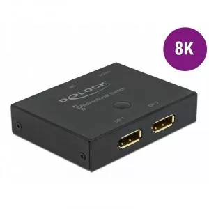 Delock Switch Displayport 2 porturi 8K30Hz bidirectional 11478
