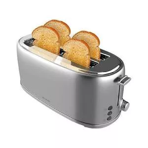 Cecotec Prajitor de paine 3207, 1370 W, 4 felii, Inox