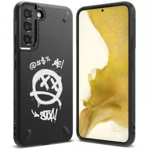 Ringke Onyx Design   for Samsung Galaxy S22 + (S22 Plus) black Graffiti