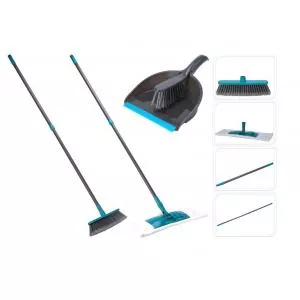 Excellent Houseware Set mixt 5 piese, gri/turcoaz
