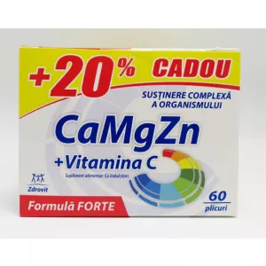 Zdrovit CaMgZn + Vitamina C 60 plicuri