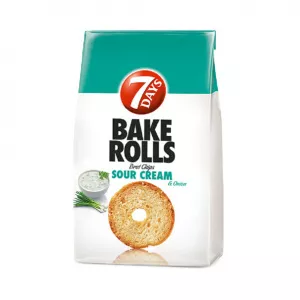 7Days Bake Rolls cu smantana si ceapa, 80 g
