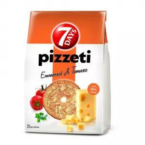 7Days Pizzeti paine prajita cu gust de branza si rosii 80 g
