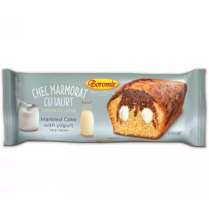 Boromir Chec marmorat cu iaurt si crema cu lapte, 400 g