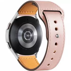 KRASSUS Curea ceas din piele, 20 mm, pentru Galaxy Watch 5 Pro 45mm, Galaxy Watch 5, Galaxy Watch 4, Galaxy Watch 3 41mm, Huawei Watch GT, roz