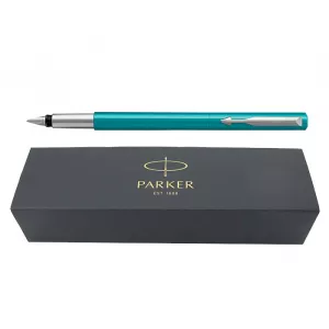 Parker Stilou Vector Royal turcoaz cu accesorii cromate