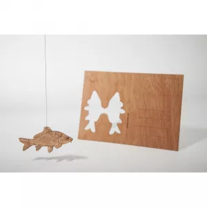 formes Berlin Carte poștală din lemn Kapr, 14,8 x 10,5 cm