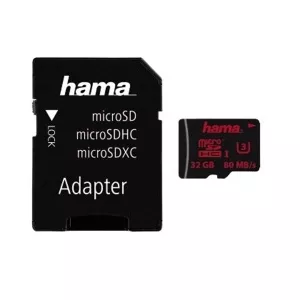 HAMA MicroSDHC 32GB U3 UHS-I +A/M  123978