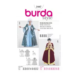Burda Style Rochie rokoko - rochie istorie 2447