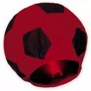 Big Party Lampion minge de fotbal rosie 100cm BP32016