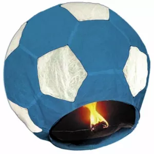 Big Party Lampion minge de fotbal albastra 100 cm BP32019