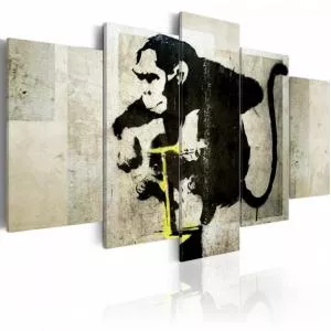 Artgeist Tablou Monkey Tnt Detonator (Banksy)