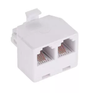 Cabletech Adaptor telefonic 6p4c tata - 2x mama