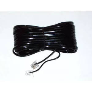 Cabletech Cablu telefon extensie negru 3m