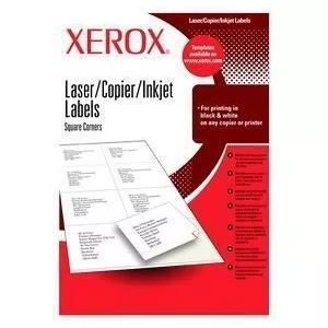 Xerox Etichete autoadezive albe colþuri drepte 1/A4 210x297mm 003R97400