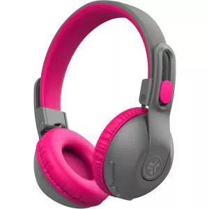 JLAB Casti pentru copii JBuddies Studio 2 Kids, Bluetooth, On-ear, Microfon (Gri/Roz)