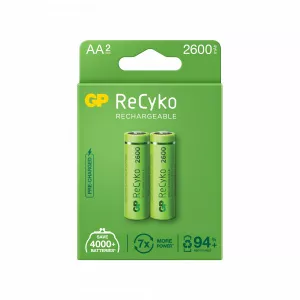 GP ReCyko AA 2600mAh (R6), ambalaj reciclabil 2pcs GPRHC272E000