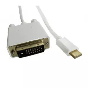 Qoltec DisplayPort Alternate mode | USB 3.1 type C male | DVI male | 4Kx2K | 2m 50417