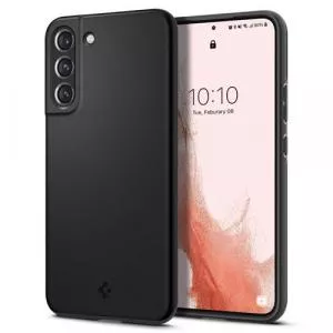 Spigen Husa slim Thin Fit compatibila cu Samsung Galaxy S22 Black