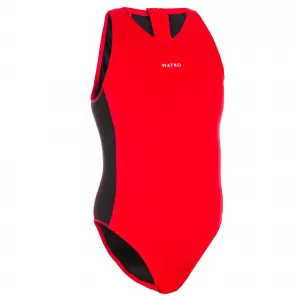 Watko Costum întreg water polo WP 500 Uni Roșu Damă