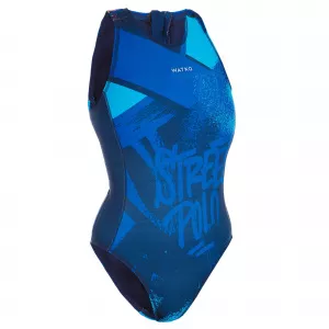 Watko Costum întreg water polo Street Albastru Damă