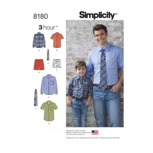 Simplicity Tipar combinatii barbati si copii S8180