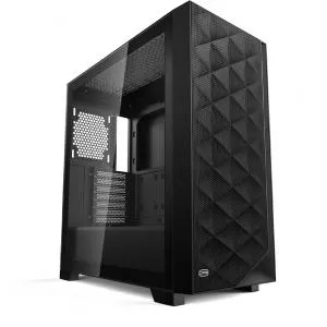 PCCOOLER Carcasa C3D510, Middle Tower, Tempered glass, Negru