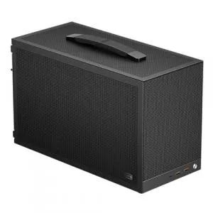 PCCOOLER Carcasa K101 MESH, Mini tower, office, fara sursa, compatibil sursa SFX, Gri