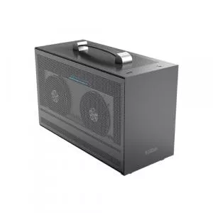 PCCOOLER Carcasa MINI I100G PRO MESH, Mini Tower, ITX, fara sursa, fereastra laterala tip MESH, Gri