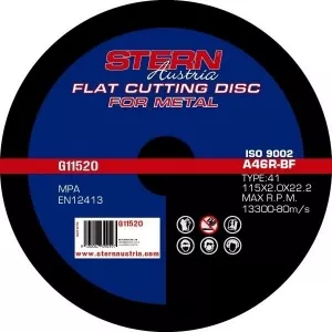 Stern Set 10 discuri abrazive pentru polizor unghiular 115x2mm G11520