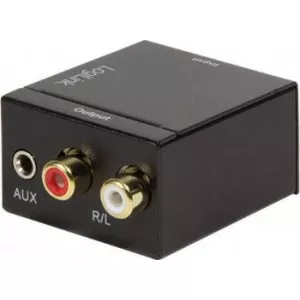 LogiLink Coaxial and Toslink to analog L/R and 3.5 mm jack audio conv CA0101