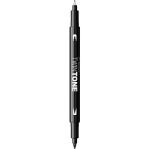 Tombow Dual Marker TwinTone 33 Black WS-PK33