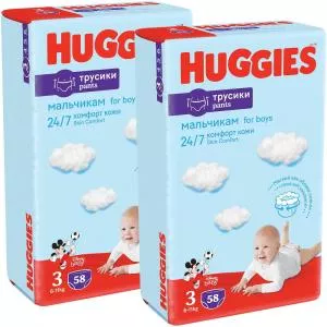 Huggies Pants Boy 3, 6-11 kg, 116 buc