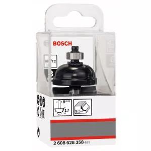 Bosch Freza pentru realizarea muchiilor F, 8 mm, R1 9,5 mm, D 35 mm, L 16,2 mm, G 59 m - 2608628358