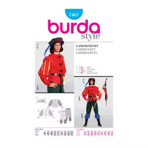 Burda Style Tipar Costum de mercenar medieval 7467
