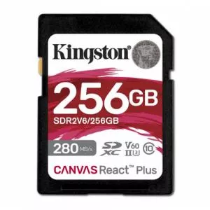 Kingston 256GB Canvas React Plus SDXC  SDR2V6/256GB