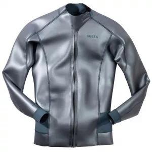 Subea Bluză scufundări freediving FRD 500 neopren glide skin 1,5mm gri Damă