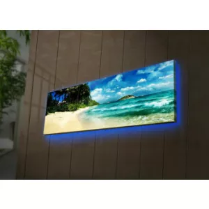 Ledda Tablou pe panza iluminat, 254LED3267, 30 x 90 cm, Multicolor