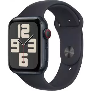 Apple Watch SE (2023) GPS + Cellular 44mm Aluminium Midnight cu Midnight Sport Band S/M